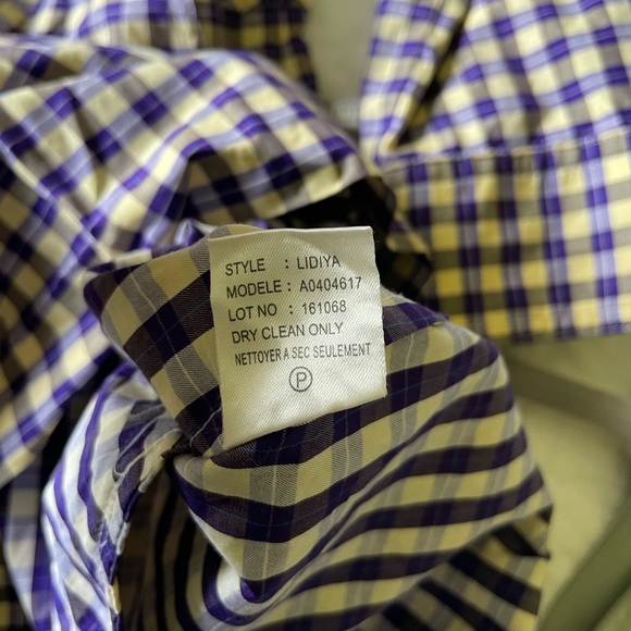 Theory plaid belted mini shirt dress - Picture 3 of 5